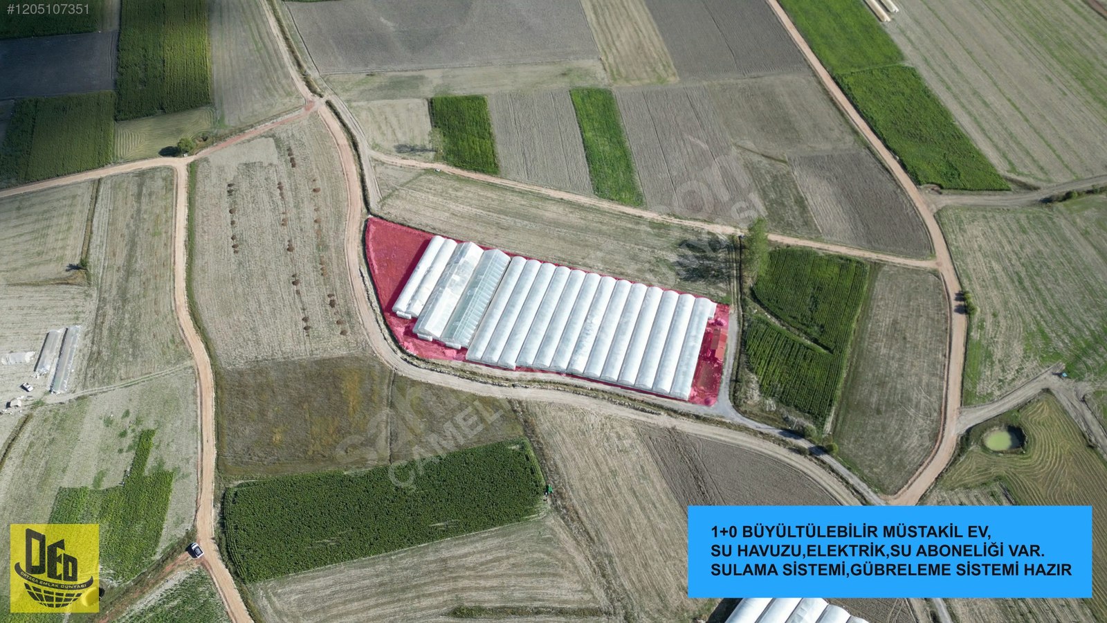 YUNUSPINARI MAH. SATILIK MÜSTAKİL EV VE 7250m2 SERA İŞLETMESİ - DENİZLİ ÇAMELİ fotoğraf 3